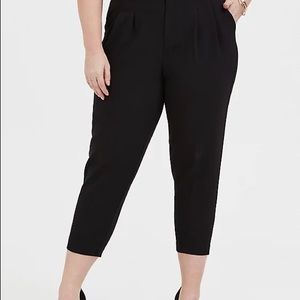 Torrid black paperbag trousers